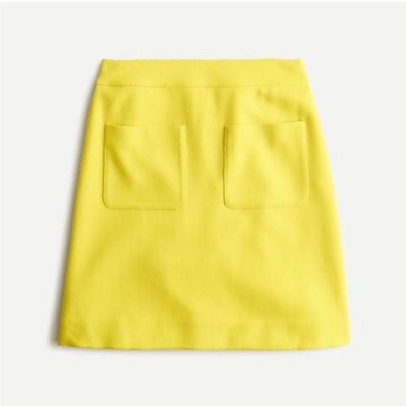 J. Crew Dresses & Skirts - New Wool Mini Skirt | Sz.6 | Yellow